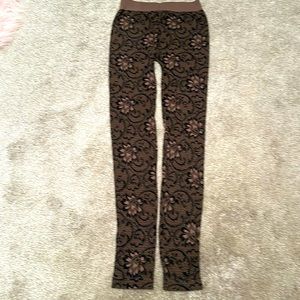 Nikibiki  black & brown leggings size S